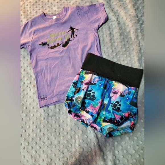 Baby Bums Clothing "Peter Pan, Never Grow Up" Outfit - Picture 1 of 3